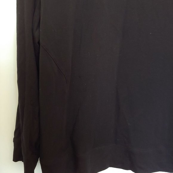 Eileen Fisher womens soft black long sleeve pullover sweater Large - Picture 4 of 12